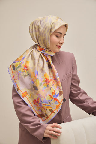 Twill İpek Eşarp Evreka Butter Yellow 90x90