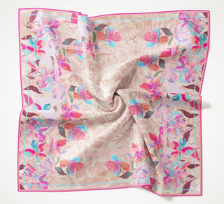 Twill İpek Eşarp Evreka Bej 90x90