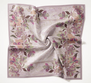 Twill İpek Eşarp Evreka Soluk Lila 90x90 - | Silk Home