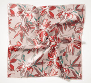 Twill İpek Eşarp Sulu Boya Pudra Pembe 90x90