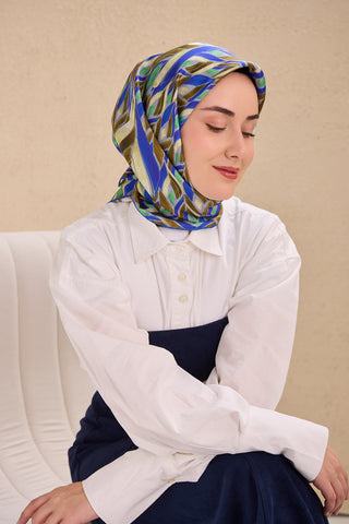 Twill İpek Eşarp Serenit Saks 90x90