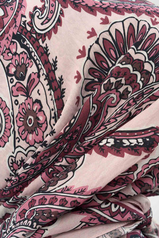 Viscose Velora Scarf Four Seasons Etro Pattern Dusty Pink 90x90 