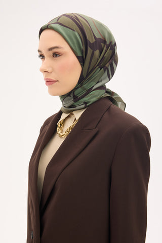 Arve Eşarp Lina Kamuflaj 90x90