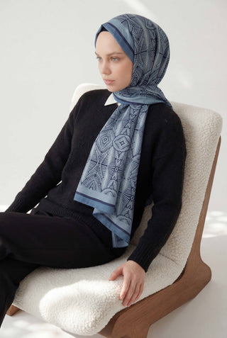 Urban Nature Desen Bebe Mavi 75X195 Soft Şal