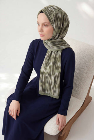 Su Yolu Desen Haki 75X195 Soft Şal