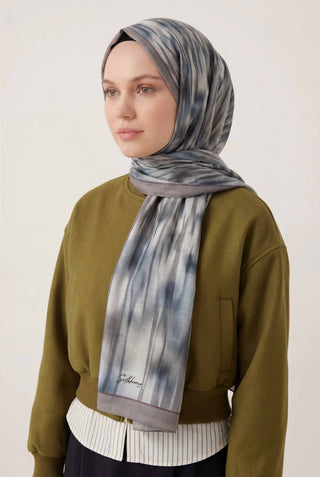 Su Yolu Desen Bebe Mavi 75X195 Soft Şal