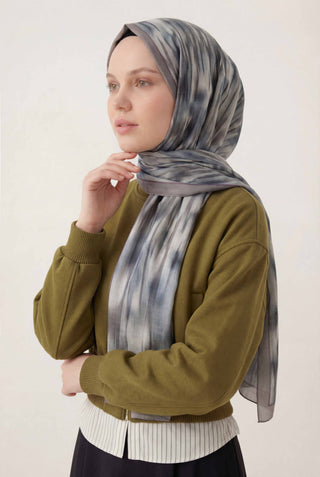 Su Yolu Desen Bebe Mavi 75X195 Soft Şal