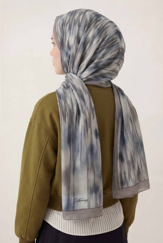 Su Yolu Desen Bebe Mavi 75X195 Soft Şal