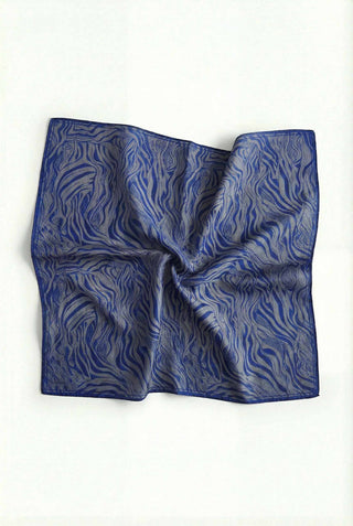 Pamuk Karışımlı Eşarp Füme Zebra Desen Soft Dokulu Kaymaz 90X90