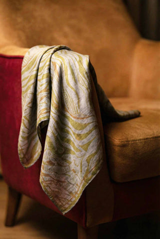 Pamuk Karışımlı Eşarp Gri Zebra Desen Soft Dokulu Kaymaz 90X90
