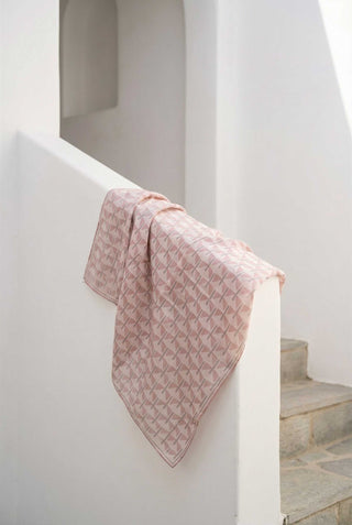 Pamuk Karışımlı Eşarp Gümüş Geometrik Üçgen Desen Soft Dokulu Kaymaz 90X90