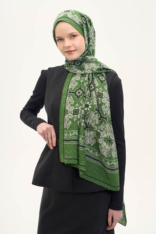 Urban Hours Luvia Canlı Yeşil Mayda Şal 190x70 - | Silk Home