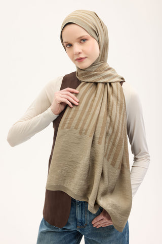 Urban Hours Orya Krem Mayda Şal 190x70 - | Silk Home