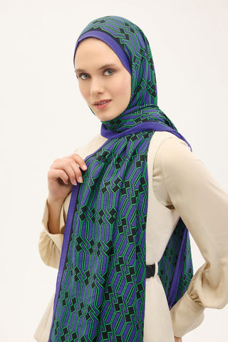 Urban Hours Lumera Mor Mayda Şal 190x70 - | Silk Home