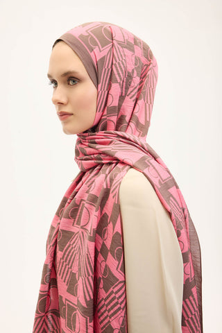 Urban Hours Elvora Pembe Mayda Şal 190x70 - | Silk Home
