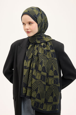 Urban Hours Elvora Koyu Siyah Mayda Şal 190x70