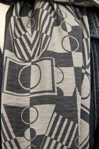 Urban Hours Elvora Dumanlı Siyah Mayda Şal 190x70 - | Silk Home