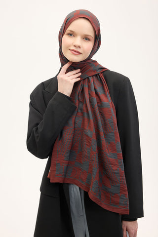 Urban Hours Elvora Kiremit Mayda Şal 190x70