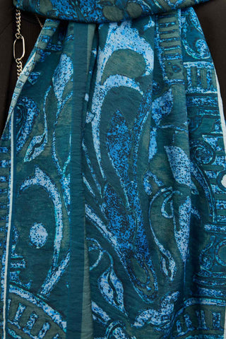 Urban Hours Antik Petrol Yeşili Mayda Şal 190x70 - | Silk Home