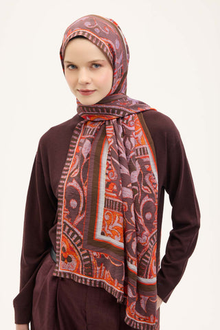 Urban Hours Antik Gül Kurusu Mayda Şal 190x70