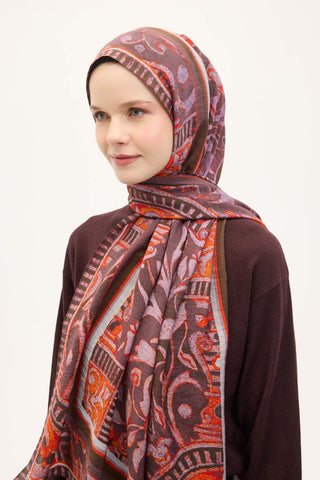 Urban Hours Antik Gül Kurusu Mayda Şal 190x70