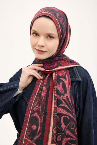 Urban Hours Antik Vişne Mayda Şal 190x70