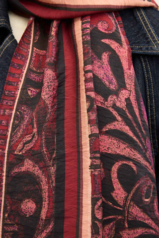 Urban Hours Antik Vişne Mayda Şal 190x70