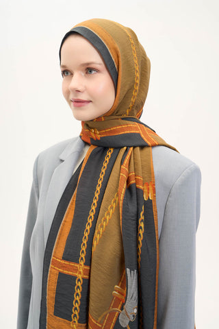 Urban Hours Harmony Navy Blue Mayda Shawl 190x70