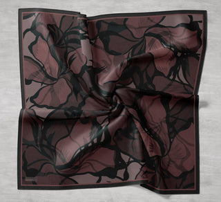 Arve Eşarp Lina Gül Kurusu 90x90 - Arve Eşarp - | Silk Home