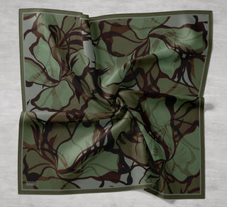 Arve Eşarp Lina Kamuflaj 90x90 - Eco Viskose Şal - | Silk Home