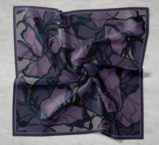 Arve Eşarp Lina Koyu Leylak 90x90 - Arve Eşarp - | Silk Home