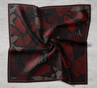 Arve Eşarp Lina Koyu Mürdüm 90x90