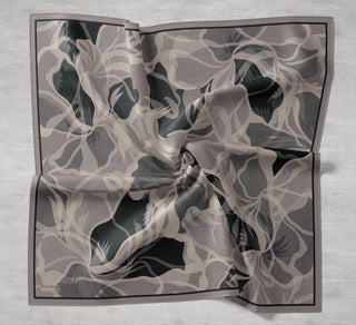 Arve Eşarp Lina Koyu Vizon 90x90 - Arve Eşarp - | Silk Home
