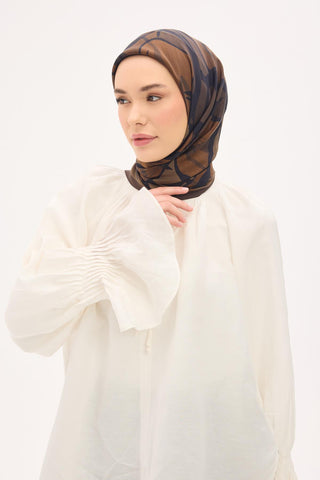 Arve Eşarp Lina Vizon 90x90