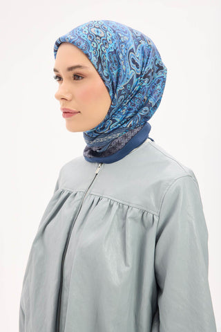 Arve Eşarp Viona Indigo 90x90