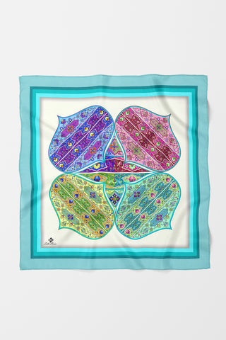 Bandana Etnik Desen Mavi