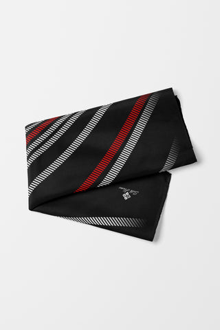 Bandana Şerit Desen Siyah