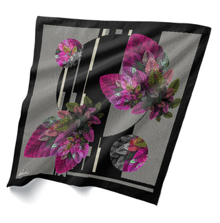 Çiçek Desenli Bandana 20113-01 - | Silk Home