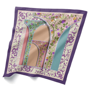 Çiçek Desenli Bandana 20150-04 - | Silk Home