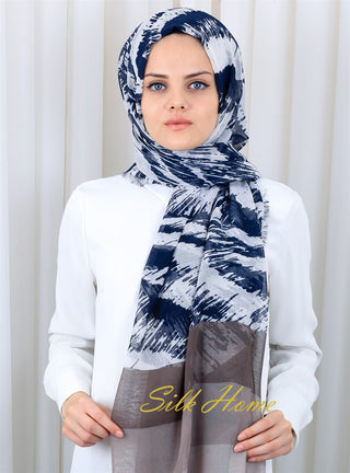 Silk Home Patterned Haitian Scarf 180819-13