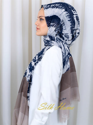 Silk Home Patterned Haitian Scarf 180819-13