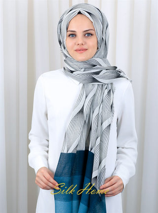 Silk Home Patterned Haitian Scarf 180821-05