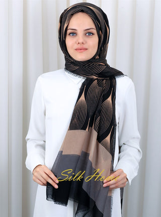 Silk Home Patterned Haitian Scarf 180821-10