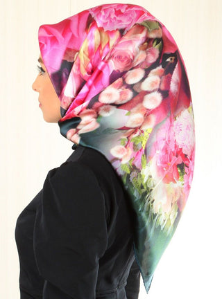Dijital Baskı İpek Eşarp 9948-02