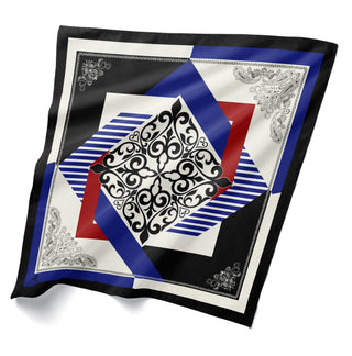 Geometrik Desenli Bandana 20117-01 - | Silk Home