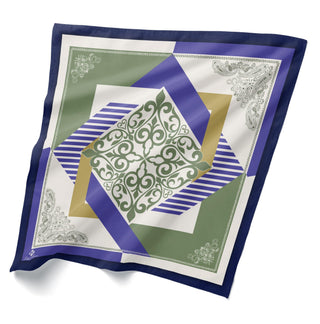 Geometrik Desenli Bandana 20117-02 - | Silk Home