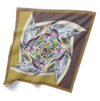 Geometrik Desenli Bandana 20118-02 - | Silk Home