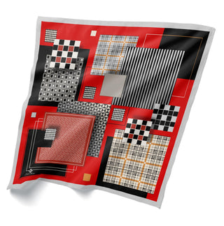 Geometrik Desenli Bandana 20145-02 - | Silk Home