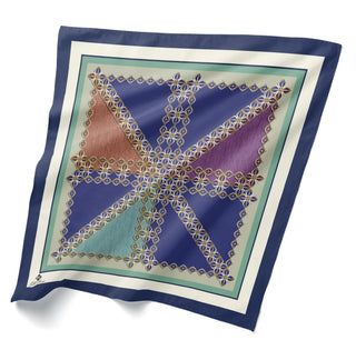 Geometrik Desenli Bandana 20147-01 - | Silk Home