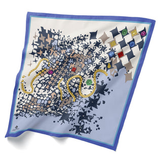 Geometrik Desenli Bandana 20148-01 - | Silk Home